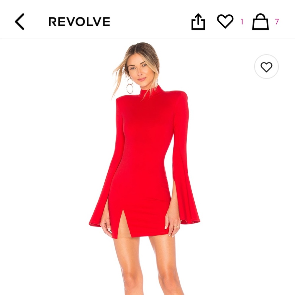 Michael Costello Red Dress from Revolve